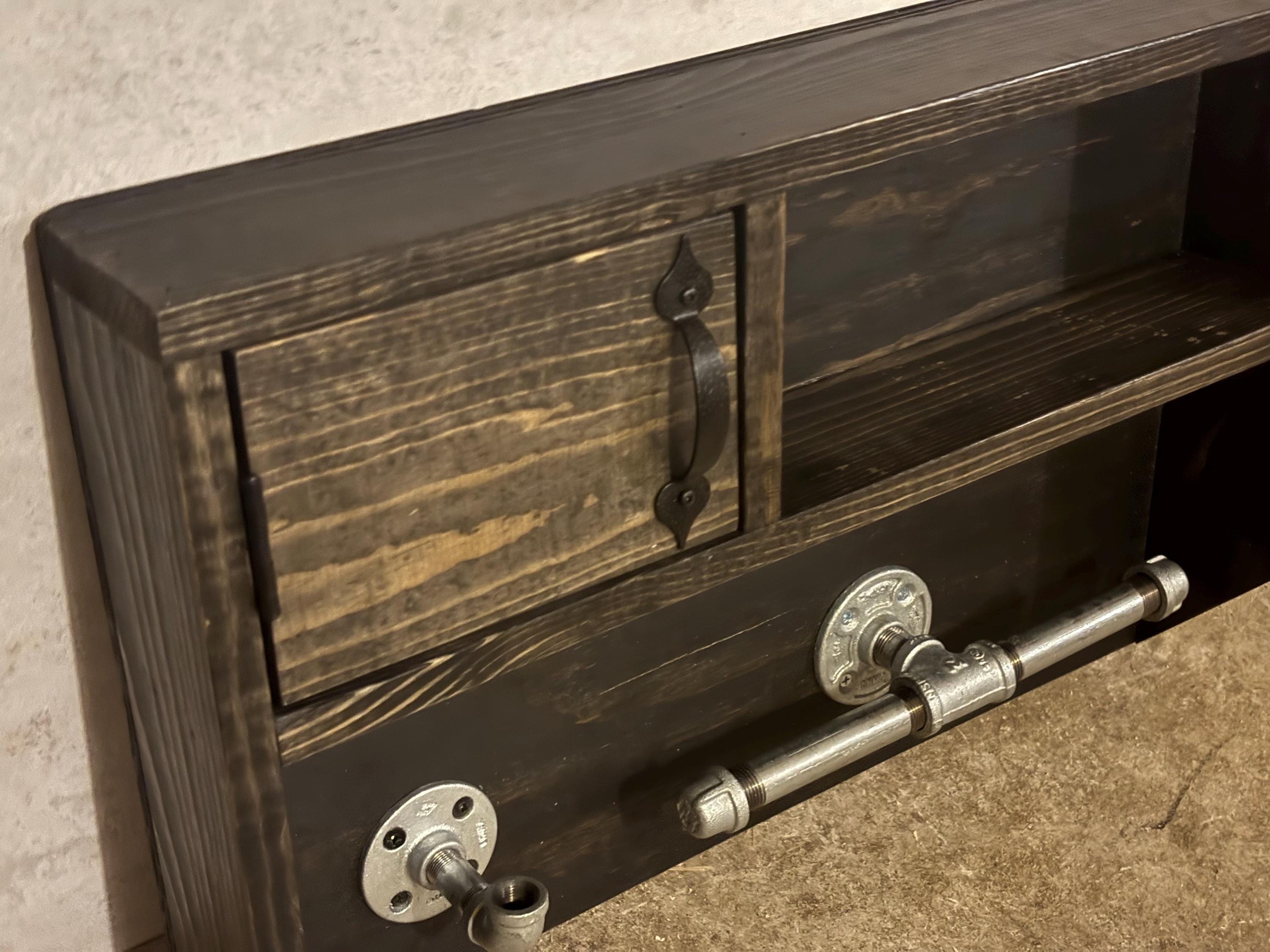 Personalized Police Gear Rack: Engraved Wooden Duty Organizer