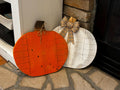 Wooden Pumpkins painted (set of 2)